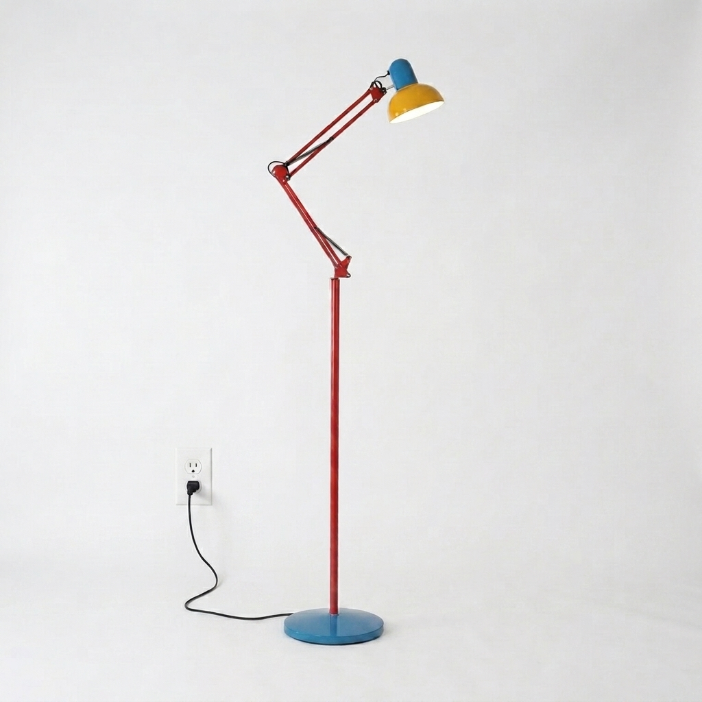 BLUE YELLOW & RED MEMPHIS FLOOR LAMP (US)