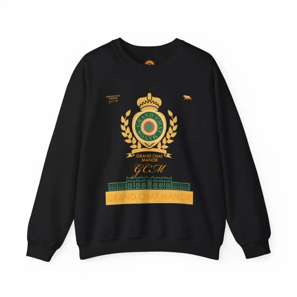 GRAND CHAT MANOR BLACK CREWNECK SWEATSHIRT (S)