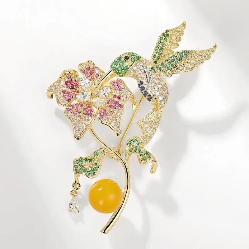 Hummingbird Brooch