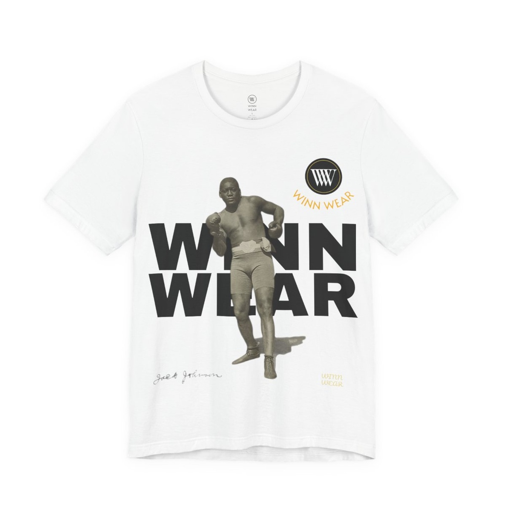WINNWEAR JACK JOHNSON WHITE SHORT SLEEVE T-SHIRT (XS)