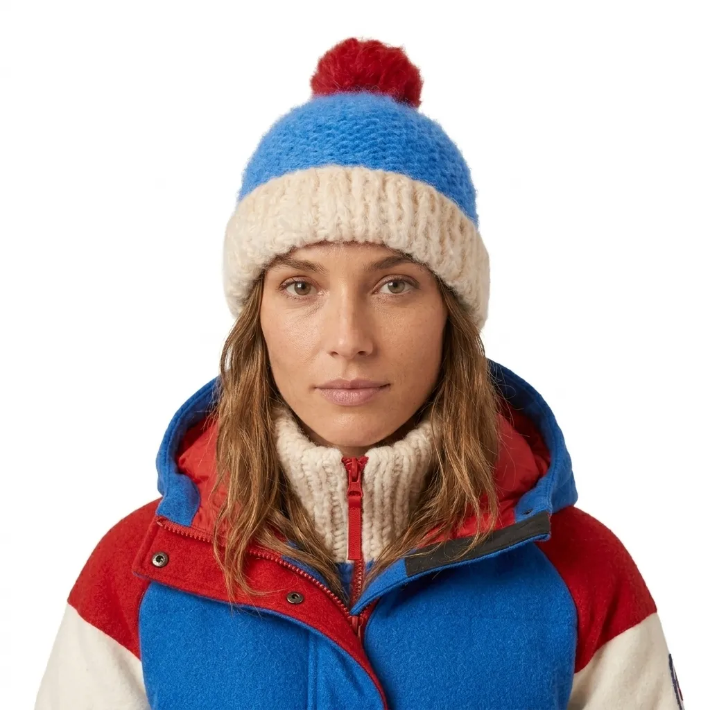 Pom-Pom Beanie (BLUE)