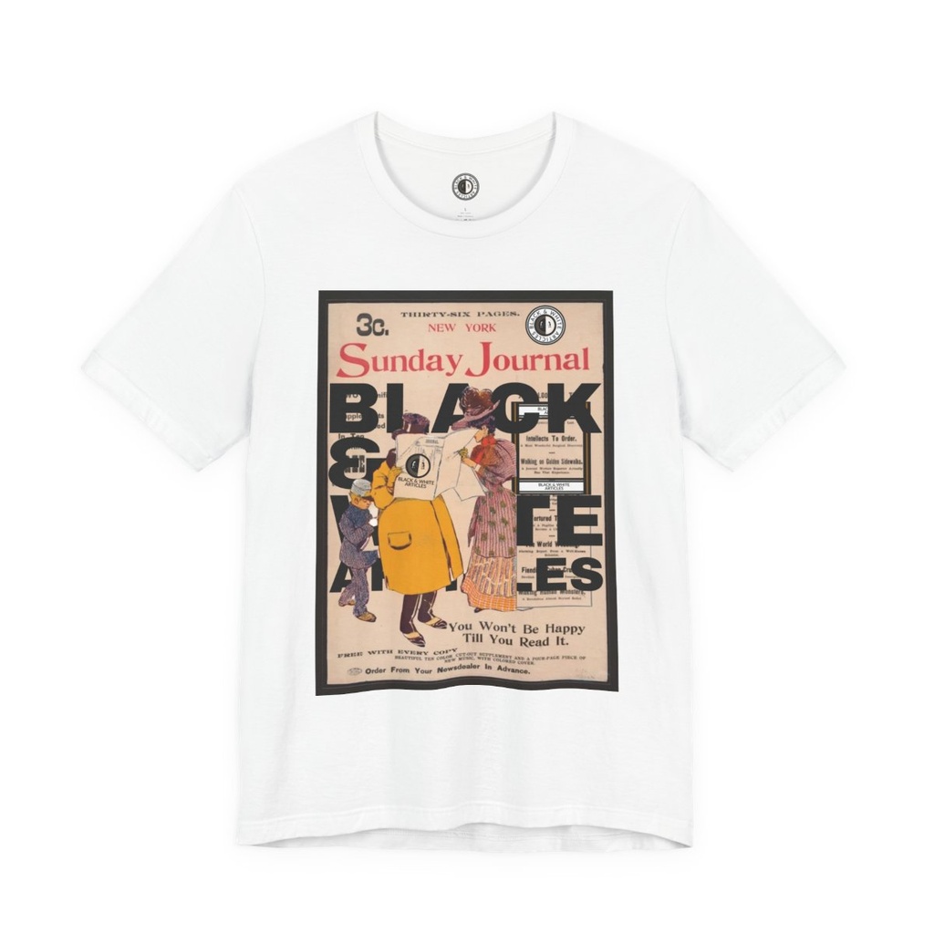 Black & White Articles New York Sunday Journal T-Shirt (XS)