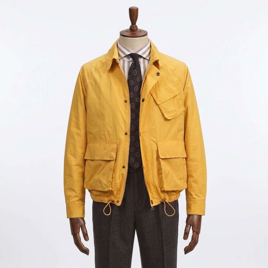 Yellow Multi Pocket Jacket (M)